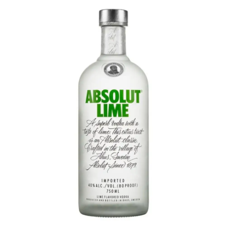 Absolute lime vodka 70CL