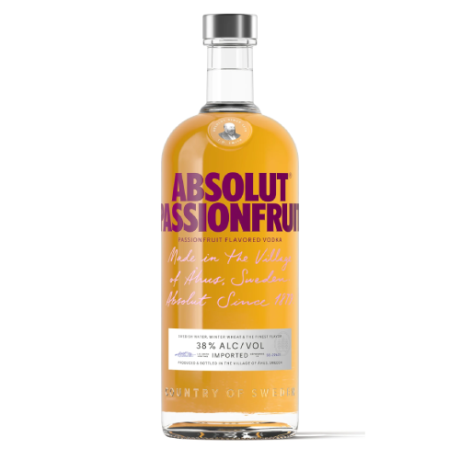 Absolute passion fruit vodka 70CL