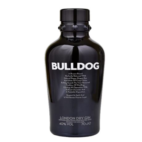 Bullidog London dry gin 70 CL