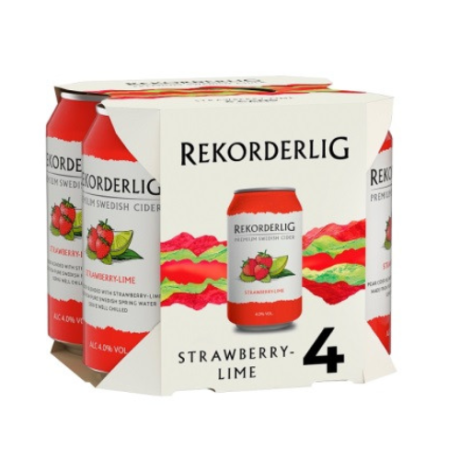 Rekorderlig strawberrie & lime 4*330 ML