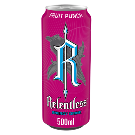 Relentless energy fruit punch 500ml