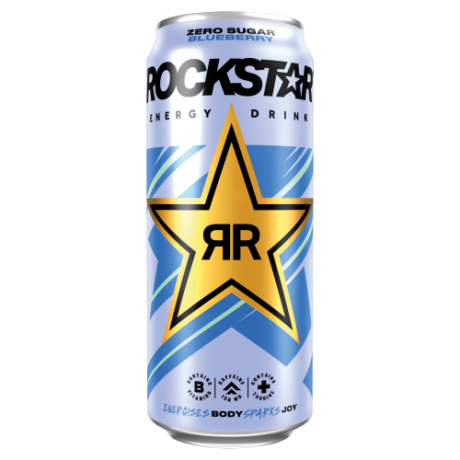 Rock star energy blueberry zero sugar 500ml