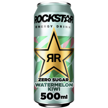 Rock star energy watermelon kiwi zero sugar 500ml