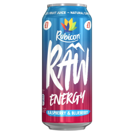 Rubicon raw raspberry & blueberry 500ml