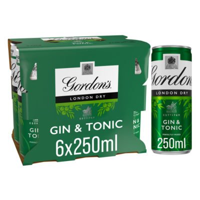 Gordon’s Gin & Tonic 6*250ml