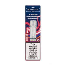 Crystal Ske Blueberry Sour Raspberry Pod 600