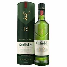 Glenfiddich single malt scotch whiskey